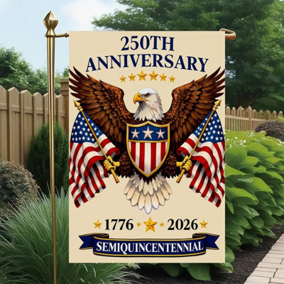Drapeau de jardin rétro 250Th Anniversary
