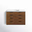 Bexley 36" Wall Mounted Single Bathroom Vanity with Quartz Top