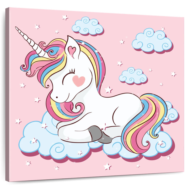 Ashelle, licorne colorée