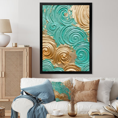 «Teal Gold», reproduction sur toile