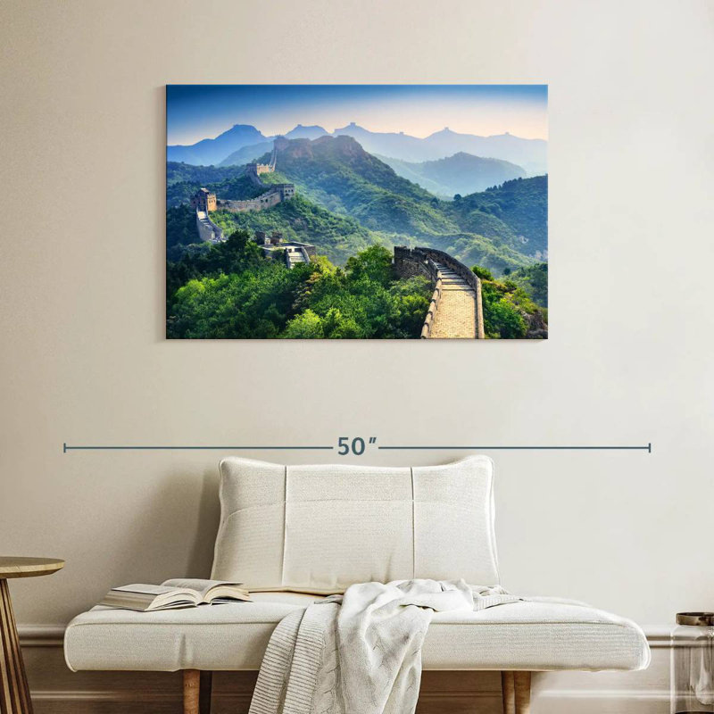 Ravi, matin, grande muraille de Chine, H 26 po x l 39 po