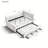 Upholstered Daybed with Trundle and Three Drawers-1699488358
