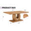 Table basse rectangulaire de luxe simple moderne