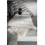 Tapis blanc en peau de mouton fabriqué à la main Dalaman