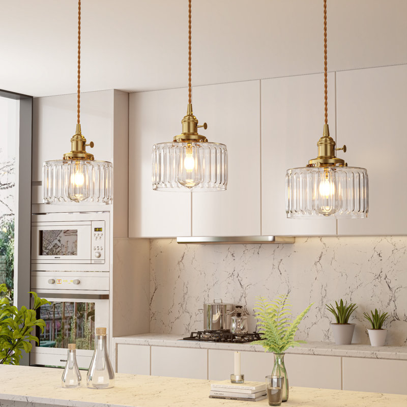 1 - Light Single Pendant With Rotary Knob Switch