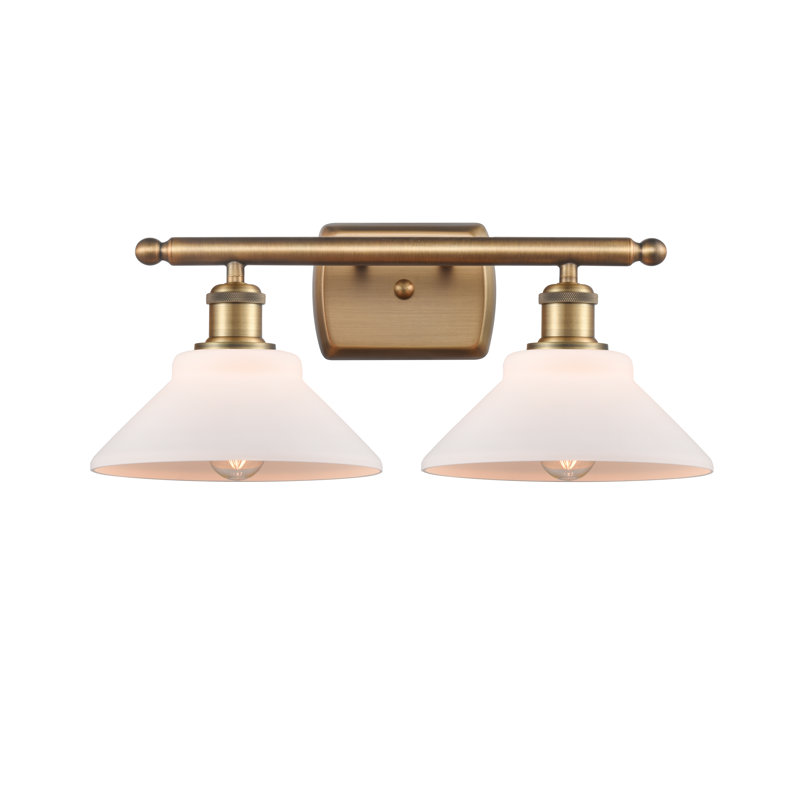 Éclairage pour salle de bain à intensité variable 2 lumières Newton St Loe, Ampoule incandescente rétro de 60 watts