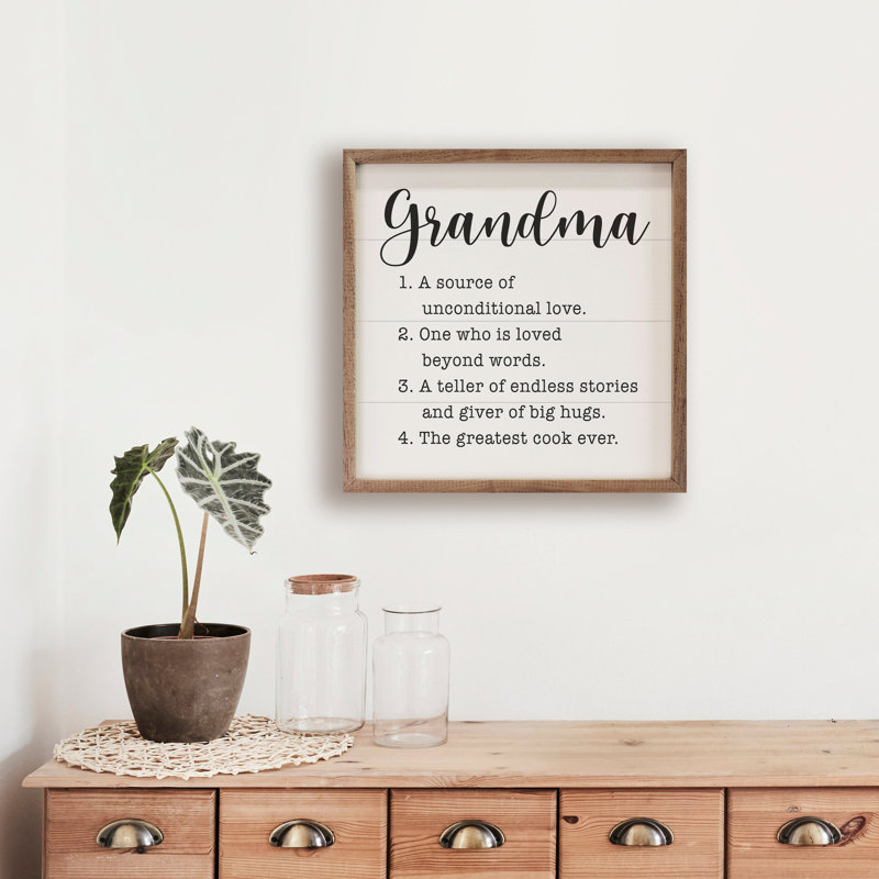 Grandma Définition - blanc, H 4 po x l 4 po