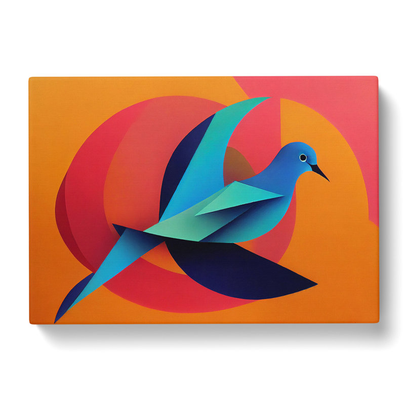 Dove Bird Abstract Vol.5 - Wrapped Canvas, 40cm H x 60cm W x 3cm D