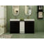 Meuble-lavabo autoportant de 60 pouces avec lavabo en résine et armoires de rangement, avec armoire à portes à fermeture douce, ensemble KD