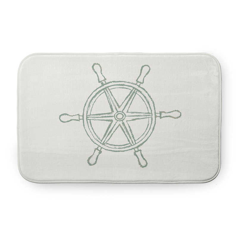 Tapis de bain pour bateau, L 17 po x L 24 po, Vert