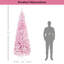  7.5' Snow Flocked Slim Christmas Tree