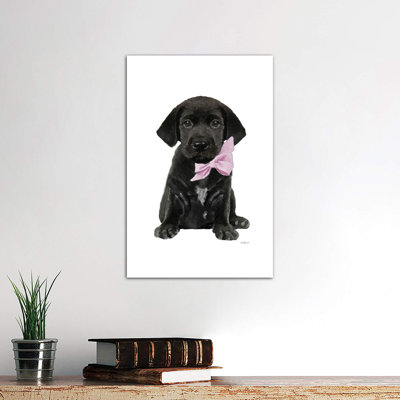 Black Labrador by Amanda Greenwood - Wrapped Canvas Painting