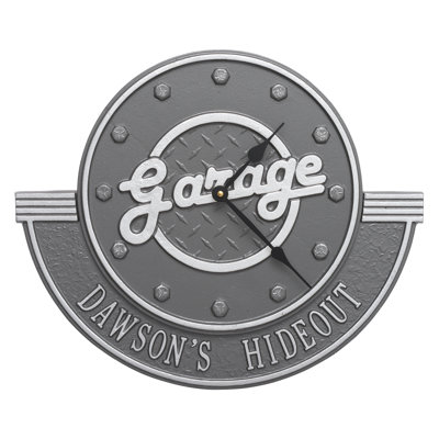 Garage Personalized 12" Wall Clock