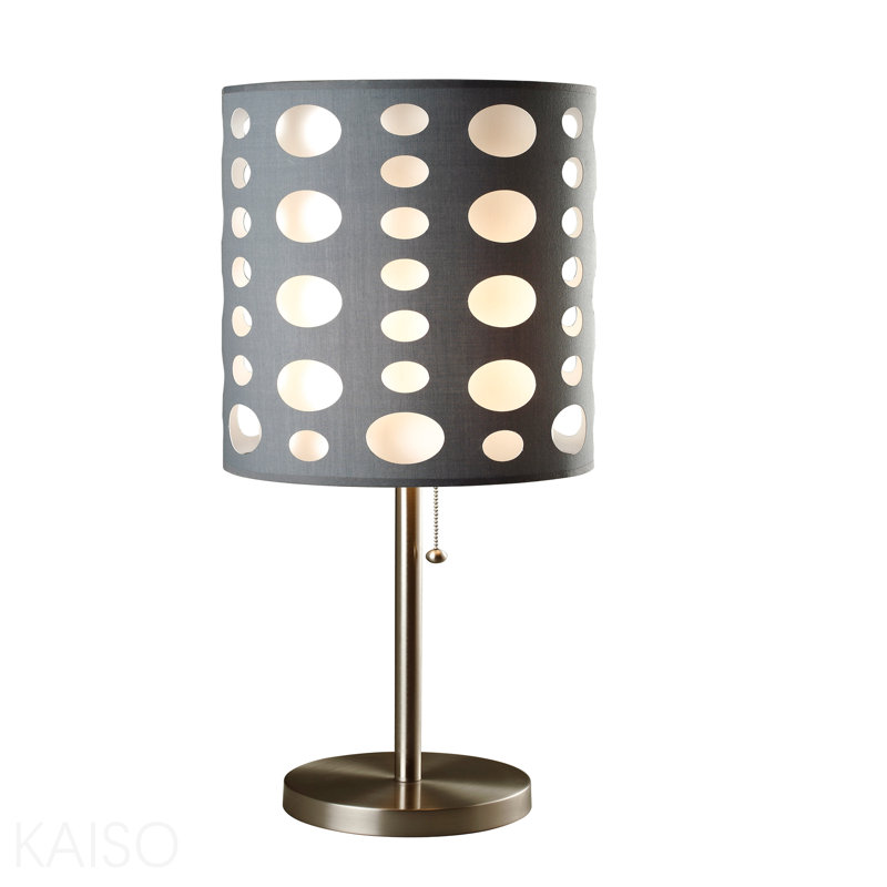 Lampe de table rétro grise / blanche 30 "H