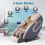 Fauteuil de massage chauffant inclinable en similicuir à largeur réglable et chauffant