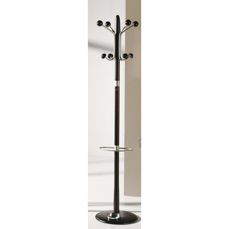 Lettie Freestanding 8 - Hook Coat Rack, Wenge