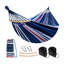 Outdoor Cotton Camping Hammock with Spreader Bars and Tree Straps