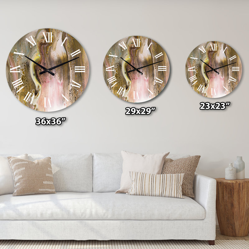 Très grande horloge murale Milanpreet, Petit