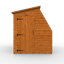 Solid Wood Shiplap Pent Garden Shed-121728309