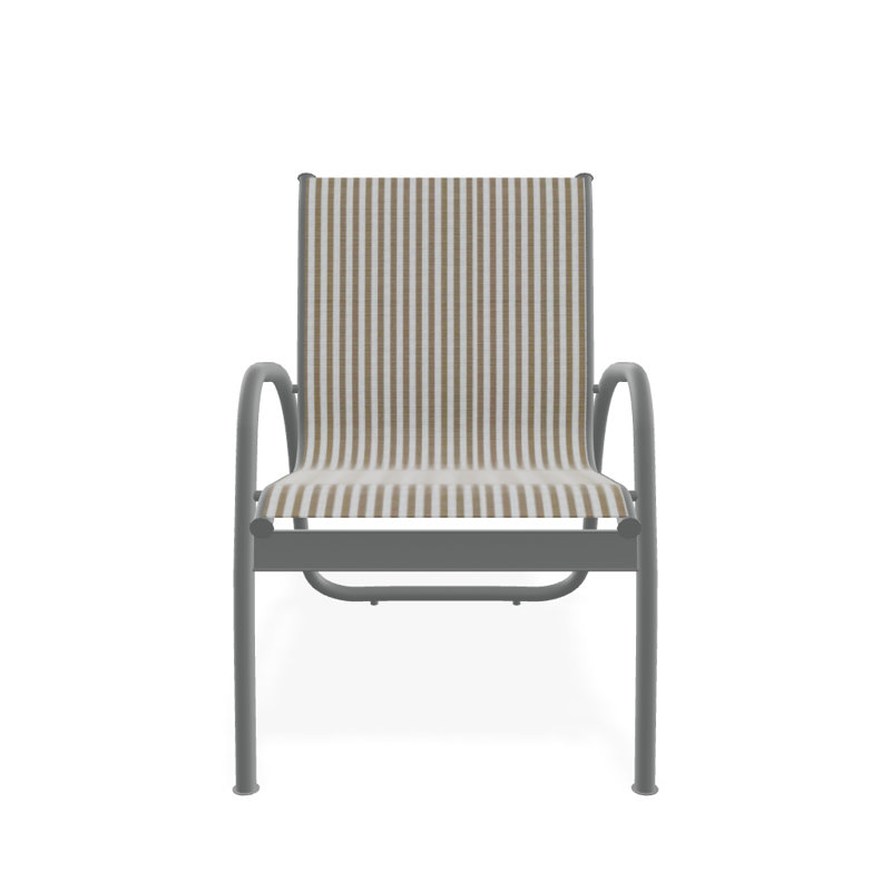 Fauteuil de patio Gardenella, Graphite texturé, Brun clair