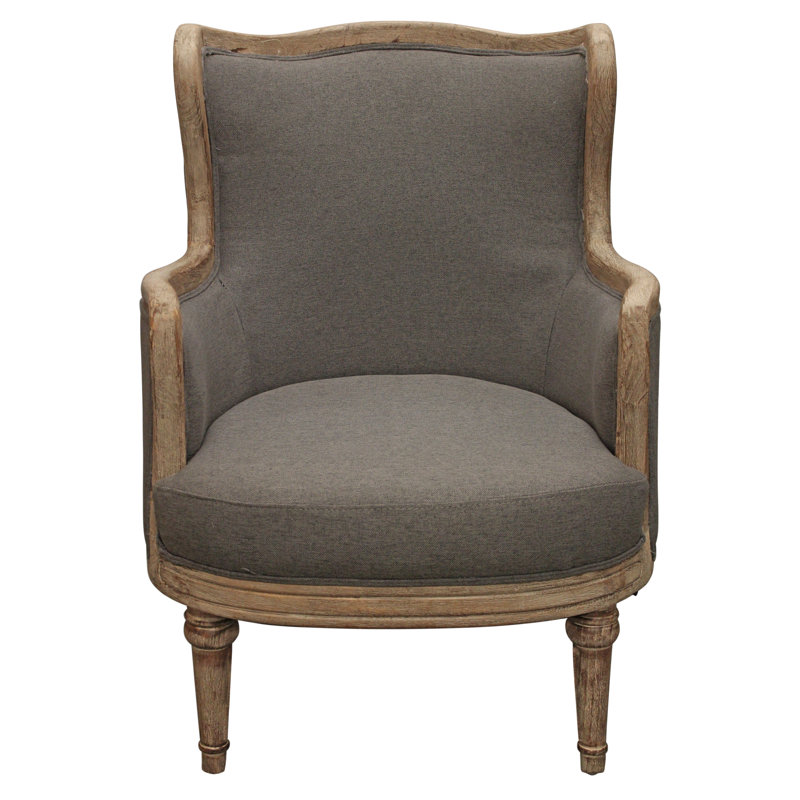 Fauteuil l 26 po Printis, Lin gris