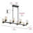 Schmeling 8-E26 Light 60W Black Finished Dimmable Adjustable Chandelier