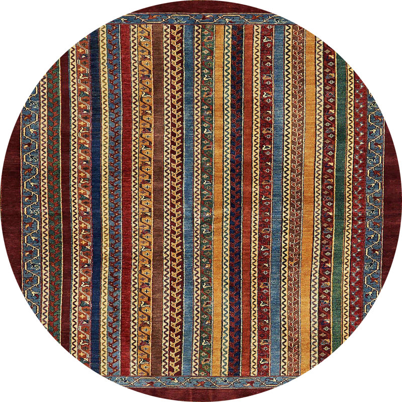 Abstract Indoor Rug, Round 3'