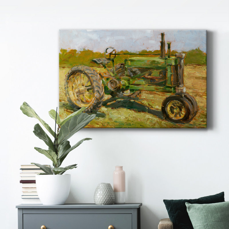 Rustic Tractors I - Impression sur toile tendue, H 36 po x l 24 po x P 1 po
