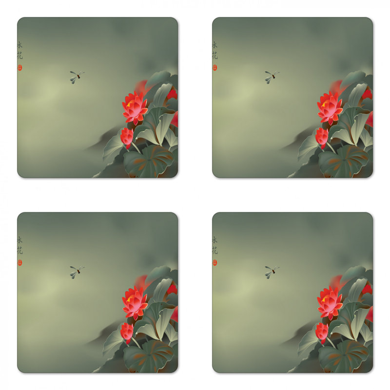 Sous-verre libellule