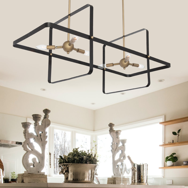 Krists 6-Light Kitchen Island Linear Pendant