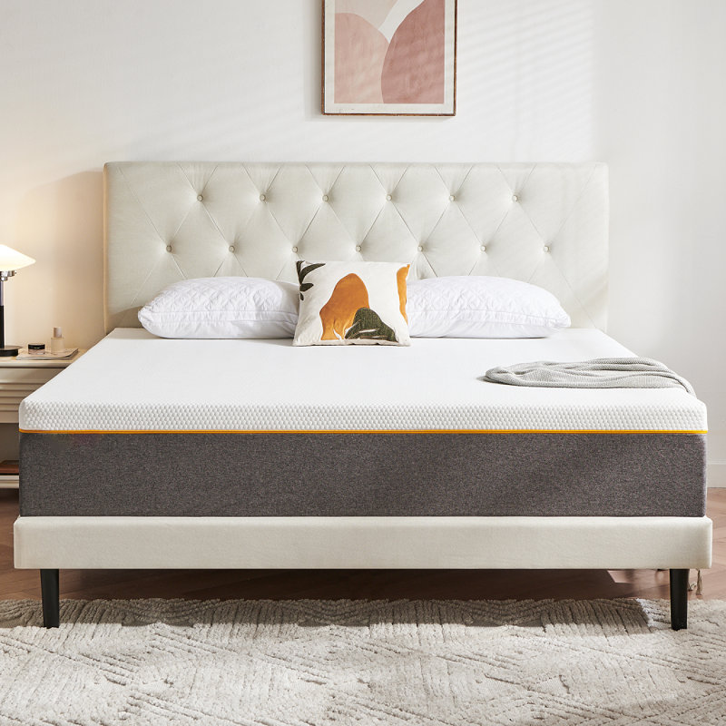 Matelas en mousse pliable Alwyn Home Avent 10 pouces, fermeté moyenne, Grand court - 60 po x 74 po