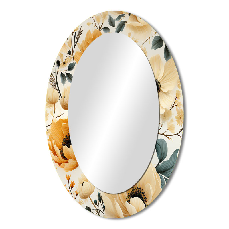 Soleia - Traditional Oval Wall Mirror, 36" H x 24" W