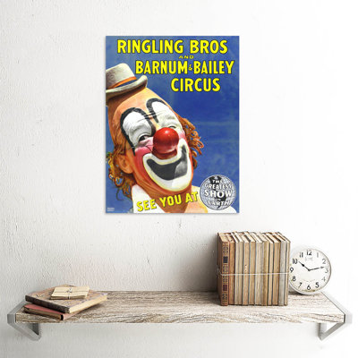 Circus Ringling Bros Barnum Bailey Show Clown - No Frame Print
