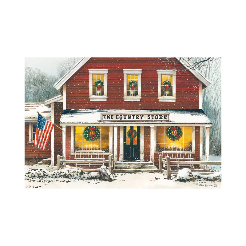 Country Christmas by John Rossini - Gallery-Wrapped Canvas Giclée on Canvas, Canvas, 101.6 cm H x 66.04 cm W x 1.91 cm D