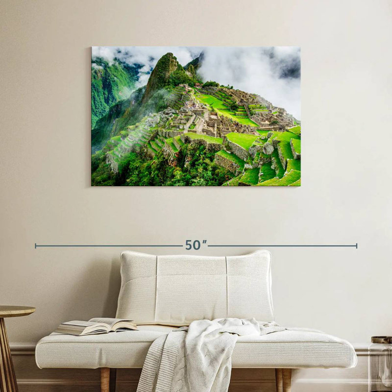 Lilie, ruines incas, Machu Picchu, H 26 po x l 39 po