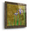 Art mural en verre épique «Exotic Garden 3» par Chariklia Zarris, 24 po x 24 po-1807961714