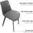 Modern PU Leather Upholstered Dining Chairs With Sturdy Metal Legs (Set Of 6)-1017174439