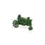 Sculpture de tracteur décoratif en métal vert 5 po