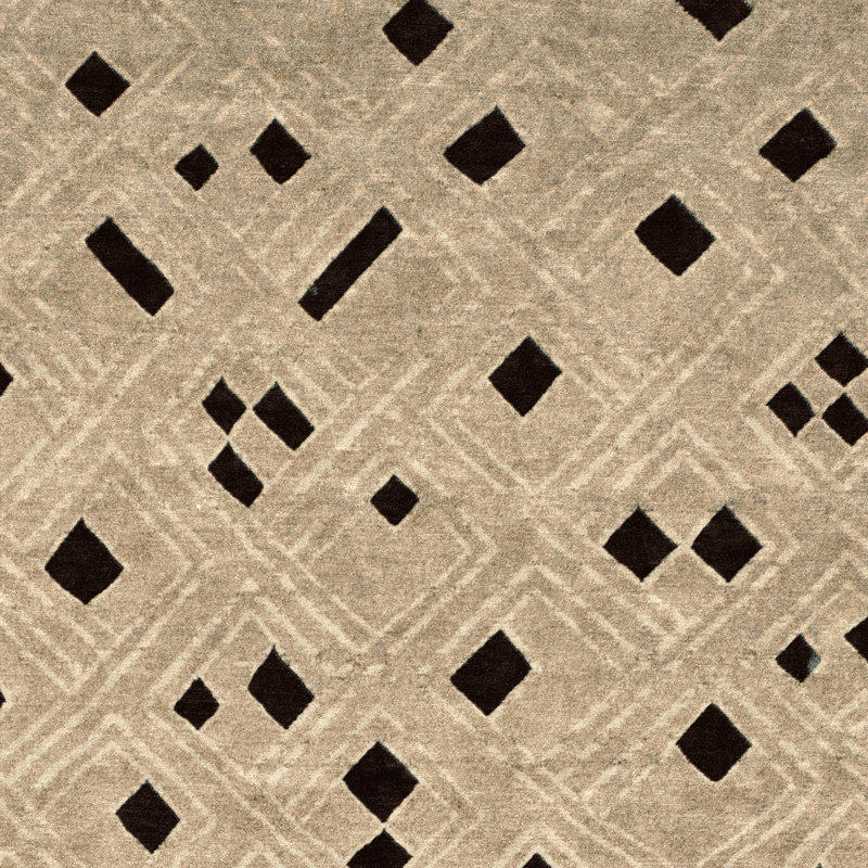 Wool Geometric Area Rug, Rectangle 9' x 12'