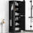 Bathroom Storage - Black Hook And Adjustable Shelf Sorted Freestanding