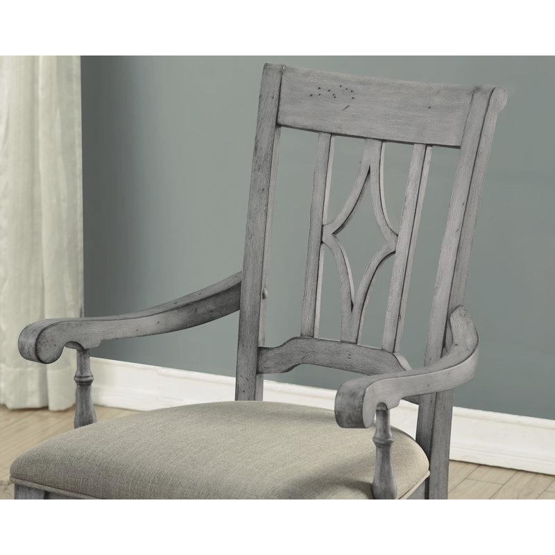 Chaise avec accoudoirs Secor, Gris délavé
