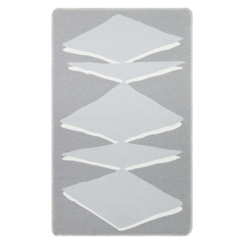 Harshaw Geometric Cotton Area Rug, Runner 75 x 180cm