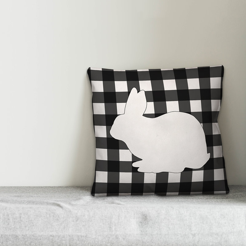 Plaid Throw Pillow, 18" x 18", Polyester/Polyfill