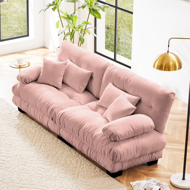 Canapé 2 places Cloud Couch, Pink Chenille