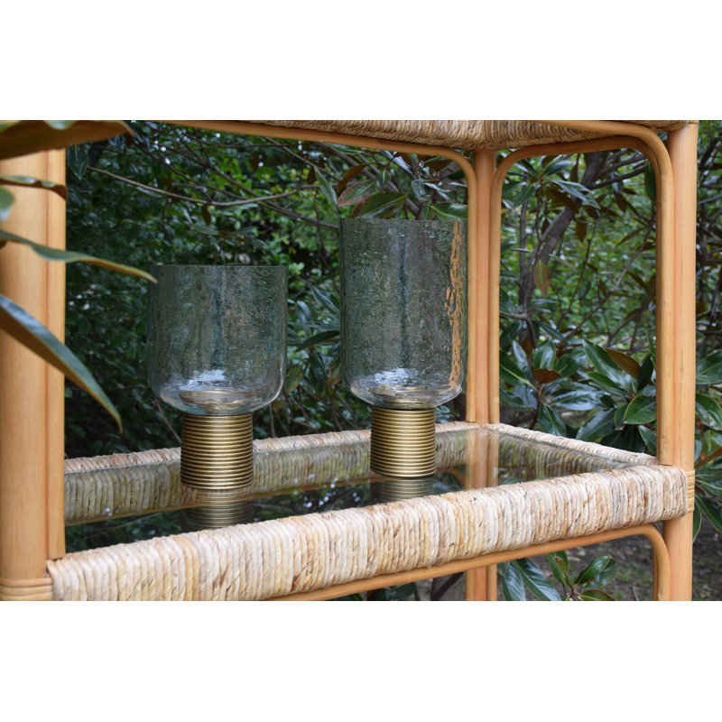 Cadey Hurricane Candle Holder, 11.75" H x 6" W x 6" D