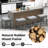 Ebern Designs 24.5" Bar Stool With Solid Rubber Wood Frame Humanized Footrest Kitchen-1809978356-1809978355