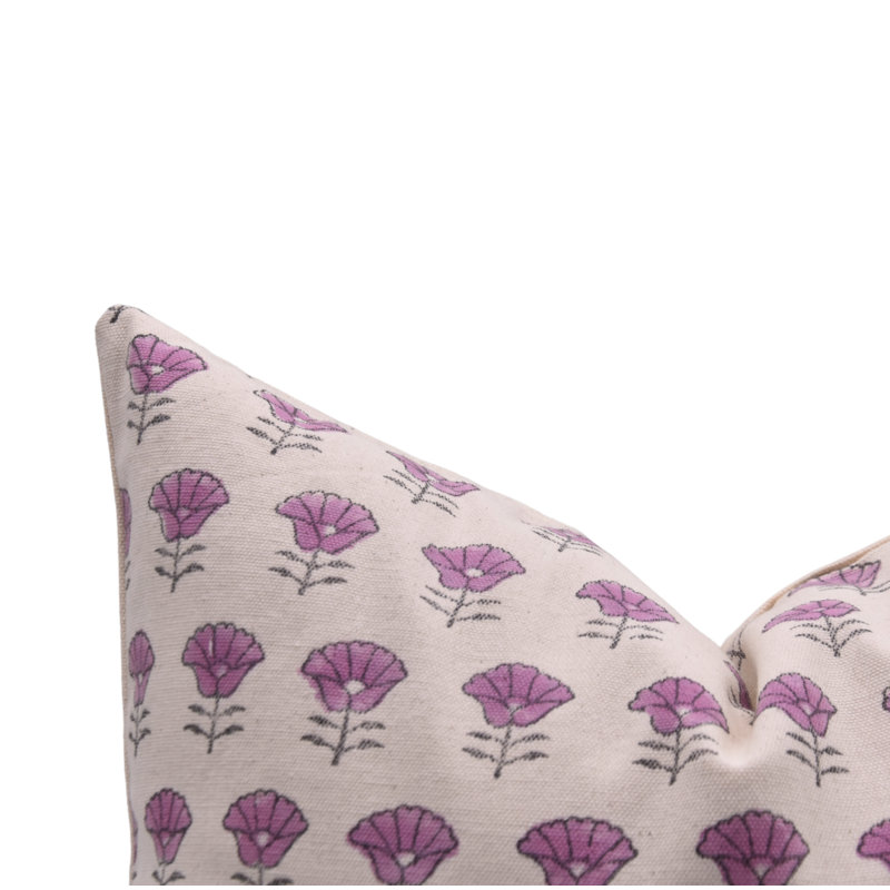 Fabdivine Kohinoor Luxury Handmade Linen Pillow Cover Block Print Decorative Cushion for Living Room- 14X14 Inch, 14"H x 14"W