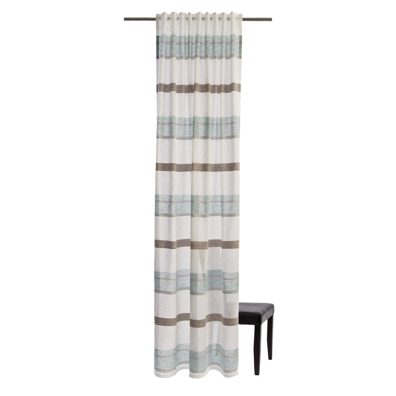 Gladeview Tab top Semi-Sheer Curtains, Petrol