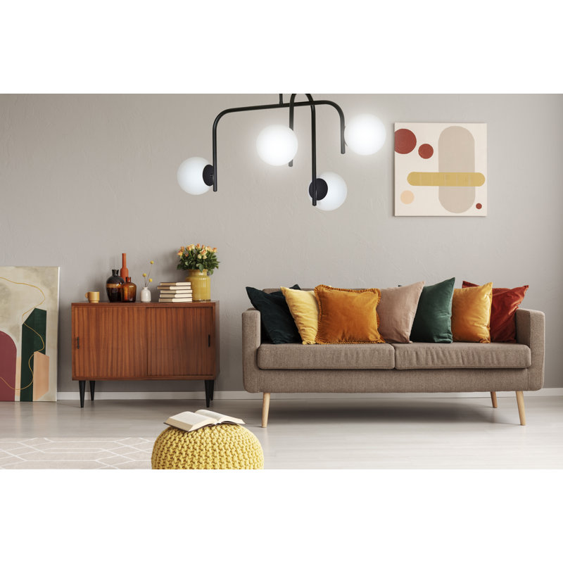 Gabilan 4 - Light Unique/Statement Pendant, Black