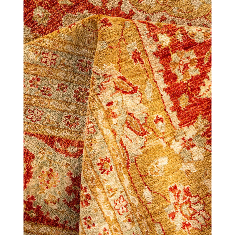 Eclectic One-of-a-Kind 9' 10" X 13' 0" Hand Knotted Area Rug